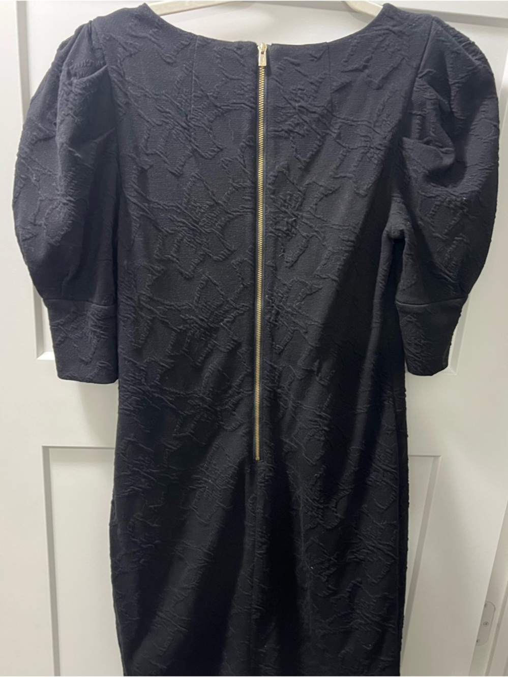 Lilly Pulitzer gold zipper black dress